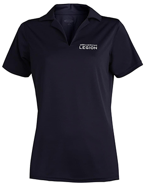 Ladies V-neck Performance Polo (Legion Logo)